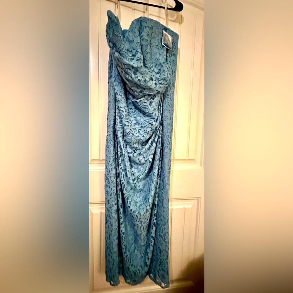 David's Bridal bridesmaid dress.